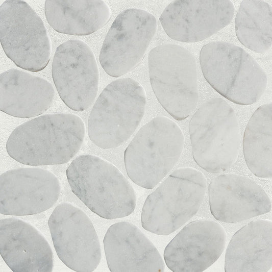 XL Slice Carrara Mosaic Wall & Floor Tile ( $17.31/sq.ft)